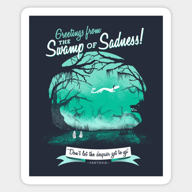 The Swamp of Sadness Sticker by katemelvin